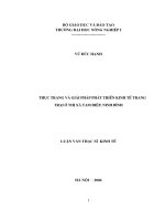 Thực trạng và giải pháp phát triển kinh tế trang trại ở thị xã tam điệp, ninh bình 