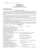 ĐỀ THI CHẤT LƯỢNG HỌC KỲ I NĂM HỌC 2012-2013 TRƯỜNG THPT CHUYÊN THÁI NGUYÊN MÔN TIẾNG PHÁP LỚP 11