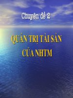 Quản trị tài sản của ngân hàng thương mại 