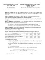 ĐỀ THI CHỌN học SINH GIỎI lớp 9 THCS năm học 2010 2011 môn địa lý 