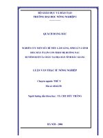 Nghiên cứu một số chỉ tiêu lâm sàng, sinh lí và sinh hoá máu ở lợn con theo mẹ hướng nạc bị viêm ruột ỉa chảy tại địa bàn tỉnh bắc giang 