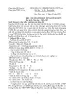 BÁO CÁO SƠ KẾT CÔNG ĐOÀN