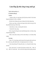 Làm lồng ấp thủ công trong nuôi gà 