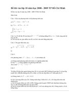 Đề thi vào lớp 10 năm học 2008