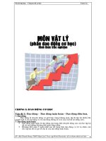 Chuyên đề: Dao động cơ học( Rất hay- Thầy Dương )