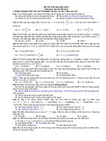 ĐỀ THI THỬ ĐẠI HỌC 2012 MÔN VẬT LÝ