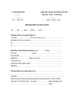 BIÊN BẢN ĐÌNH CHỈ KINH DOANH