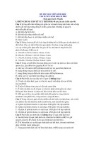 Đề luyện thi ĐH Môn Sinh CT M03