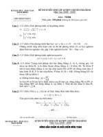 Đề và ĐA thi vào chuyên toan TB 0809