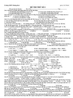 Đề thi thử có nhiều câu khó