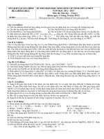 ĐỀ THI CHỌN HỌC SINH GIỎI CẤP TỈNH LỚP 12 THPT NĂM HỌC 2012-2013 MÔN HÓA HỌC - SỞ GIÁO DỤC VÀ ĐÀO TẠO QUẢNG BÌNH 