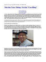 Nhà thơ Trúc Thông: Trở lại 