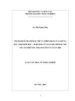 [Luận văn]thành phần bọ trĩ hại chè và thiên địch của chúng; đặc tính sinh học   sinh thái của loài bọ trĩ chủ yếu tại phổ yên   thái nguyên vụ xuân 2004 