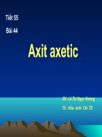 Bài 45 axit axetic