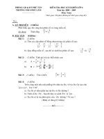 Đề thi HK II (08-09)