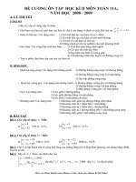 DE CUONG KÌ TOAN 11