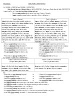 GERUNDS & INFINITIVE