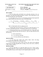 ĐỀ THI HỌC SINH GIỎI VÒNG TỈNH LỚP 9  THCS CÀ MAU môn hóa học  THCS CÀ MAUNĂM HỌC 2008-2009