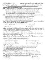 Đề - Đáp án  TN Lú Quảng Nam(04)