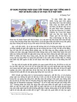 Áp dụng phương pháp giao tiếp trong dạy học tiếng anh ở một số nước châu á và thực tế ở việt nam 