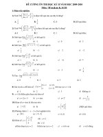 Đề cương ôn thi Học kỳ II_11CB