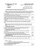 Đáp án HSG lớp 9V1