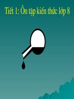 Tiết 1: Ôn tập lớp 8
