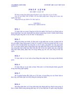 Pháp lệnh Tổ chức luật sư