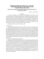 BIếN Động của một số chỉ tiêu vật lý và hoá học trong n-ớc ở một số ao nuôi trồng thuỷ sản thuộc huyện Gia lâm, Hà Nội