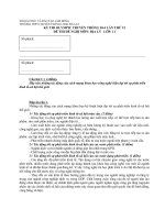 ĐỀ THI OLYMPIC ĐỊA LÝ 11 - LẦN THỨN 15 TẠI TPHCM 2009