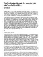 Nguồn gốc của những cái đẹp trong thơ văn của Nguyễn Đình Chiểu