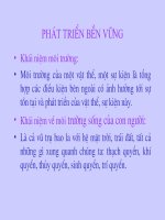 Phát triển bền vững (GDMT Sinh học)