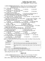 De KT + dap an HK II