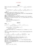 Bộ đề & ĐA ôn thi vào lớp 10 THPT môn Toán Đề số 9