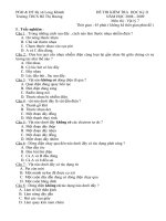 THI HOC KÌ II LÝ 7