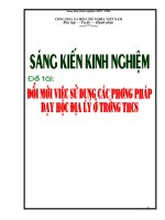 SKKN: Đổi mới PPđịa lí ở THCS