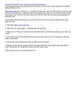 Làm nền ảnh trong suốt (make the picture background transparent)