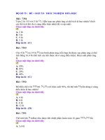 ÔN HÓA HỌC :BỘ ĐỀ 75 + ĐÁP ÁN