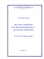 Thực trạng và định hướng phát triển hệ thống điểm dân cư huyện kỳ sơn   tỉnh hòa bình 