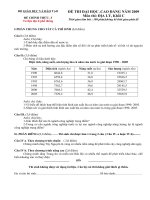 Đề thi ĐH 003 - Tư liệu địa lí phổ thông