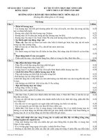 Đáp án đề thi HSG cấp tỉnh đồng tháp môn địa lớp 9 năm 2009 
