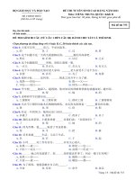 ĐỀ THI TUYỂN SINH CAO ĐẲNG NĂM 2011 Môn: TIẾNG TRUNG QUỐC; Khối D mã đề 753 