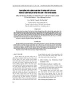 ảnh h-ởng của l-ợng đạm bón tới năng suất cỏ VA 06 trên đất xám feralit huyện Yên Sơn - tỉnh Tuyên Quang