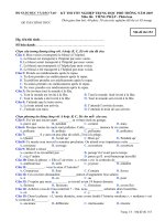 KỲ THI TỐT NGHIỆP TRUNG HỌC PHỔ THÔNG NĂM 2007 Môn thi: TIẾNG PHÁP - Phân ban-Mã đề thi 153