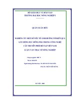 Nghiên cứu một số yếu tố ảnh hưởng tới kết quả gây động dục đồng pha trong công nghệ cấy truyền phôi bò tại việt nam 