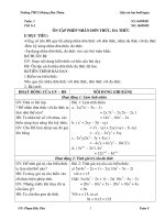 GIÁO ÁN 2  BUỔI/NGÀY