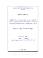 Nghiên cứu một số đặc điểm bệnh lý chủ yếu ở lợn mắc hội chứng rối loạn hô hấp và sinh sản  các biện pháp phòng chống bệnh tại bắc giang 
