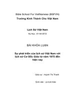 Khóa luận môn lịch sử việt nam