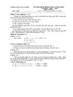 Đề thi HSG cấp trường Toán 6