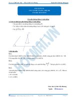 Tài liệu bài giảng các vấn đề về góc p3